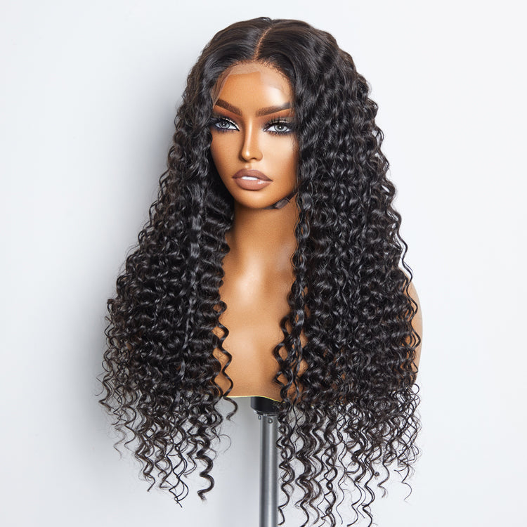 TedHair 5x5 Glueless Lace Closure Wig 180% Density Deep Wave
