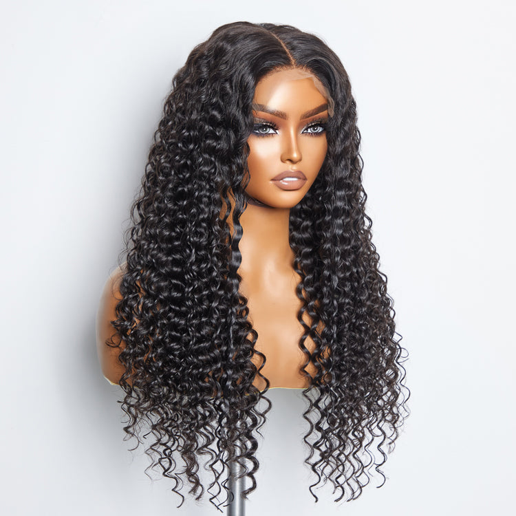 TedHair 5x5 Glueless Lace Closure Wig 180% Density Deep Wave