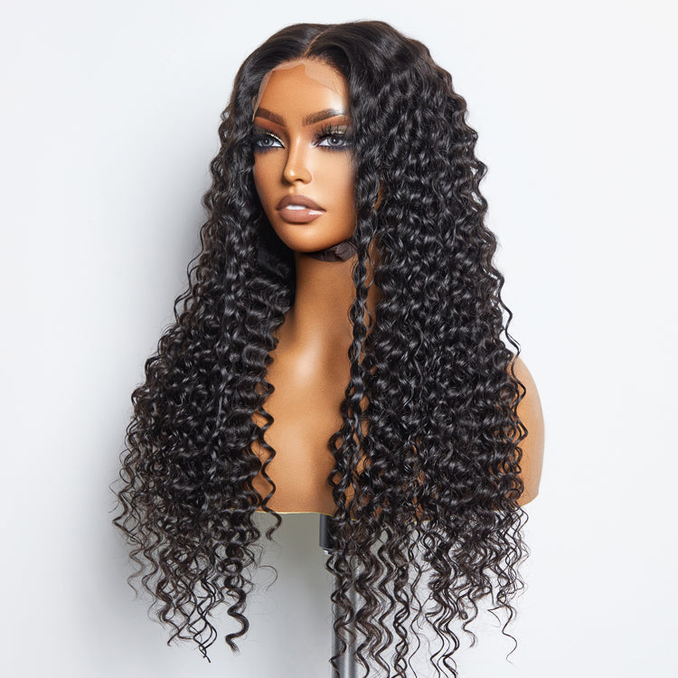 TedHair 5x5 Glueless Lace Closure Wig 180% Density Deep Wave