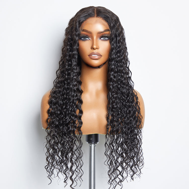 TedHair 5x5 Glueless Lace Closure Wig 180% Density Deep Wave