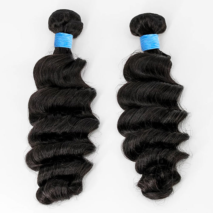 TedHair 14-26 Inch Ocean Wavy Virgin Brazilian Hair #1B Natural Black