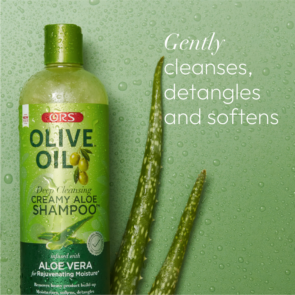 ORS Olive Oil Creamy Aloe Shampoo for Rejuvenating Moisture (12.5 oz)