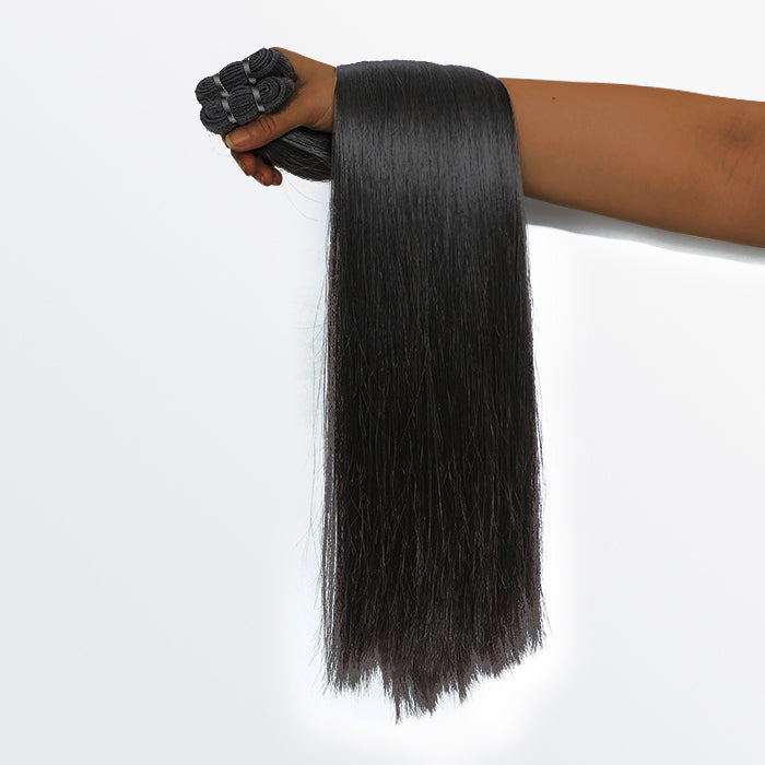 TedHair 14-30 Inches Raw Vietnam Hair Bundles Straight #1B Natural Black