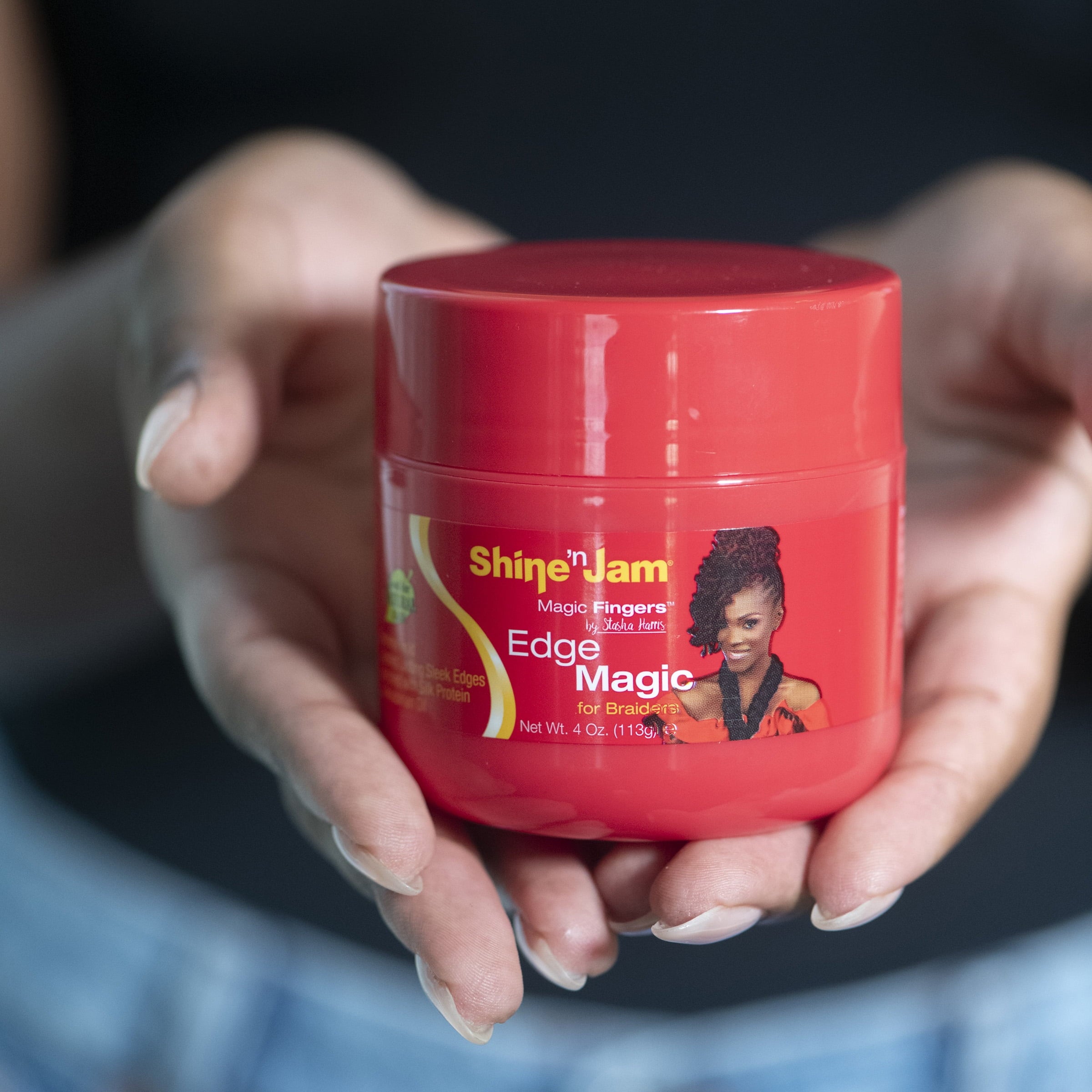 Ampro Shine 'n Jam® Magic Fingers® Edge Magic Gel, Frizz Control, 4 oz., Female