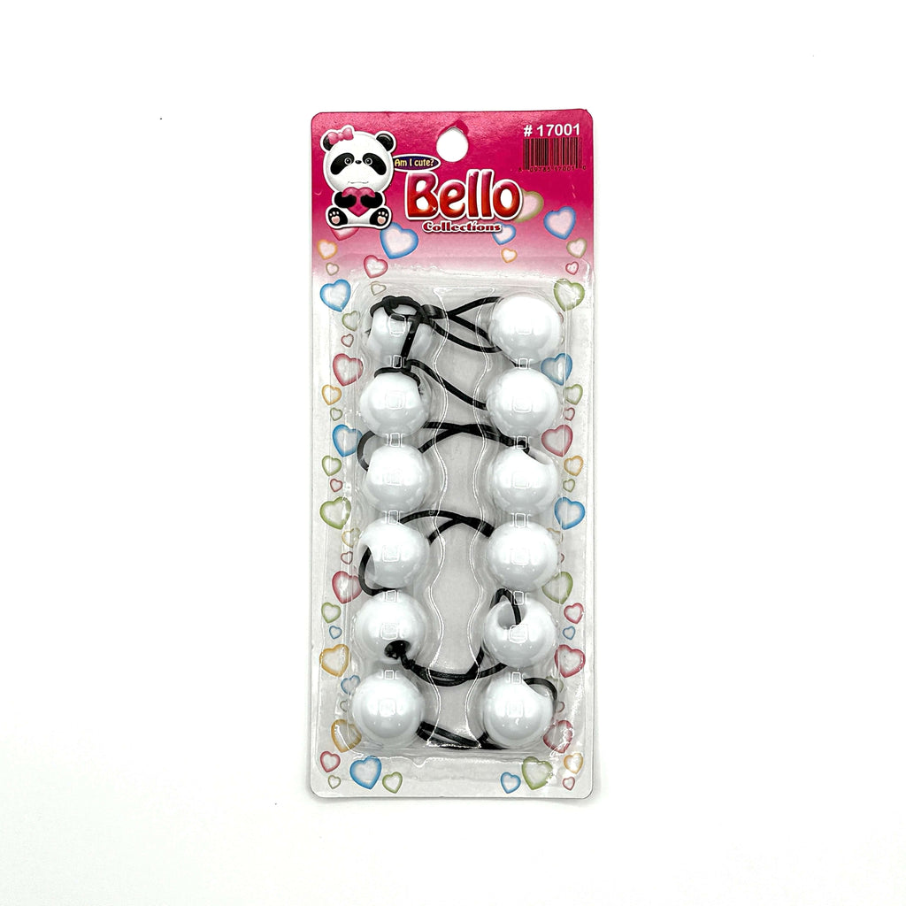 6 Ball / 24mm Ball Ponytail Holders - Multiple Colors (1PC/Single)