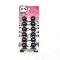 6 Ball / 24mm Ball Ponytail Holders - Multiple Colors (1PC/Single)