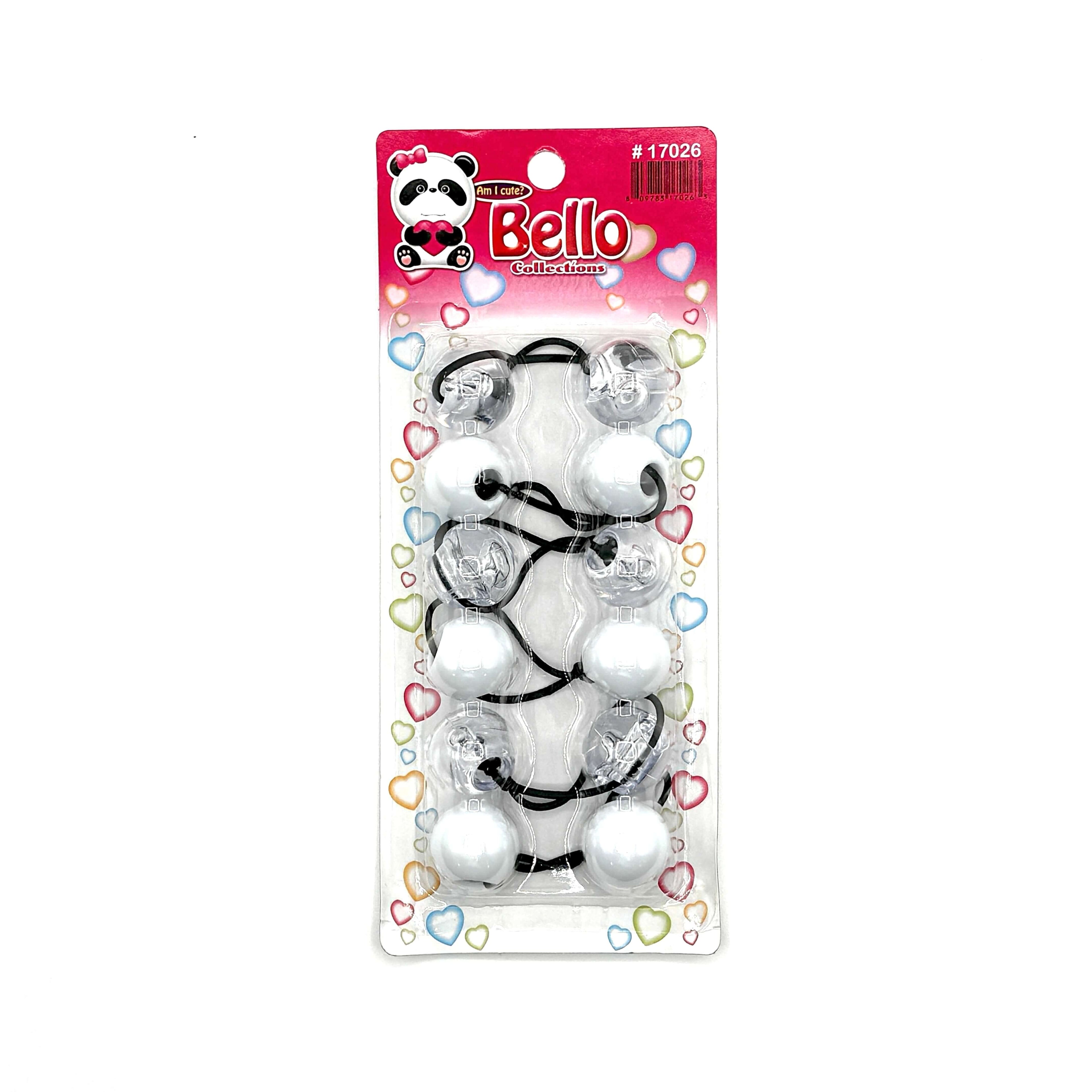 6 Ball / 24mm Ball Ponytail Holders - Multiple Colors (1PC/Single)