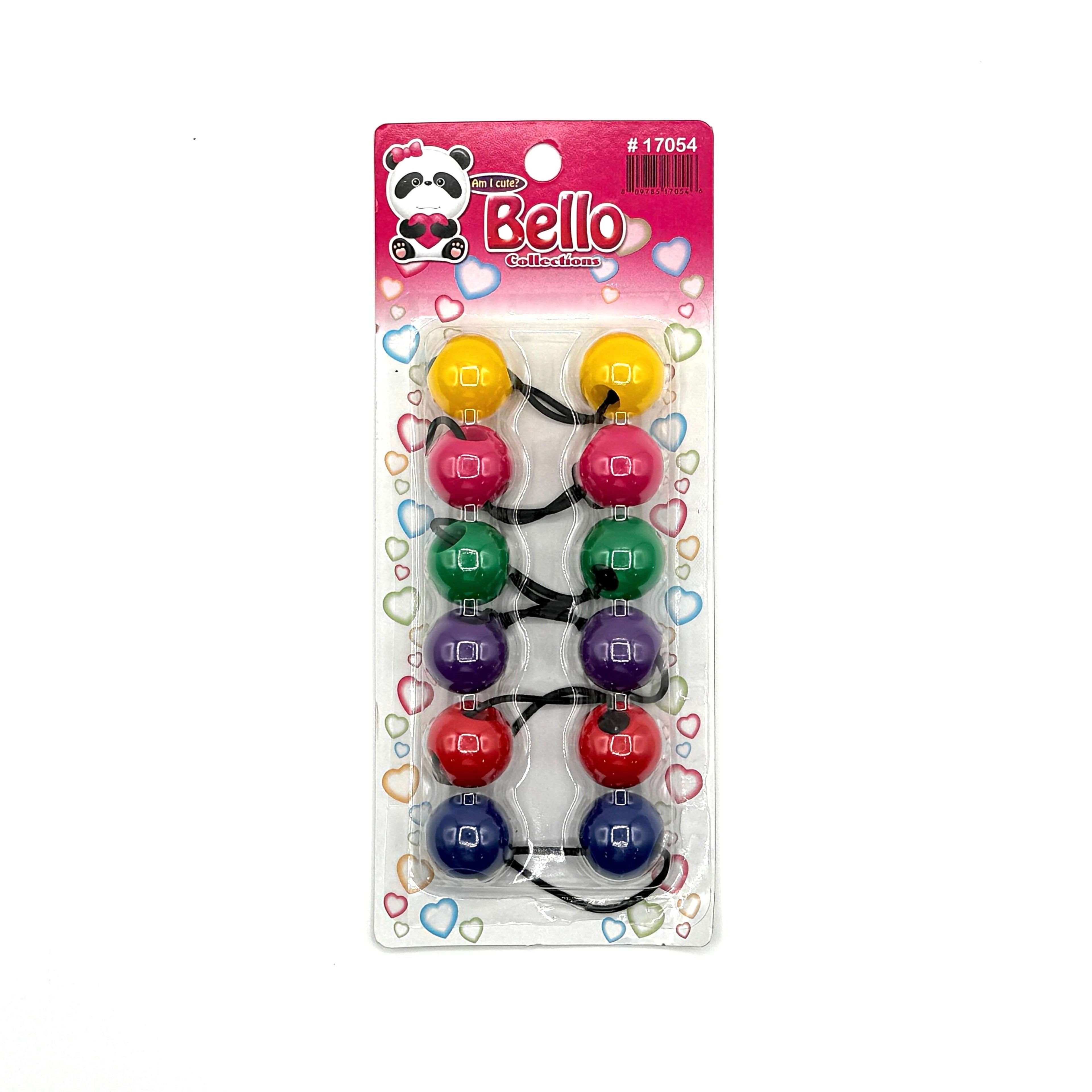 6 Ball / 24mm Ball Ponytail Holders - Multiple Colors (1PC/Single)
