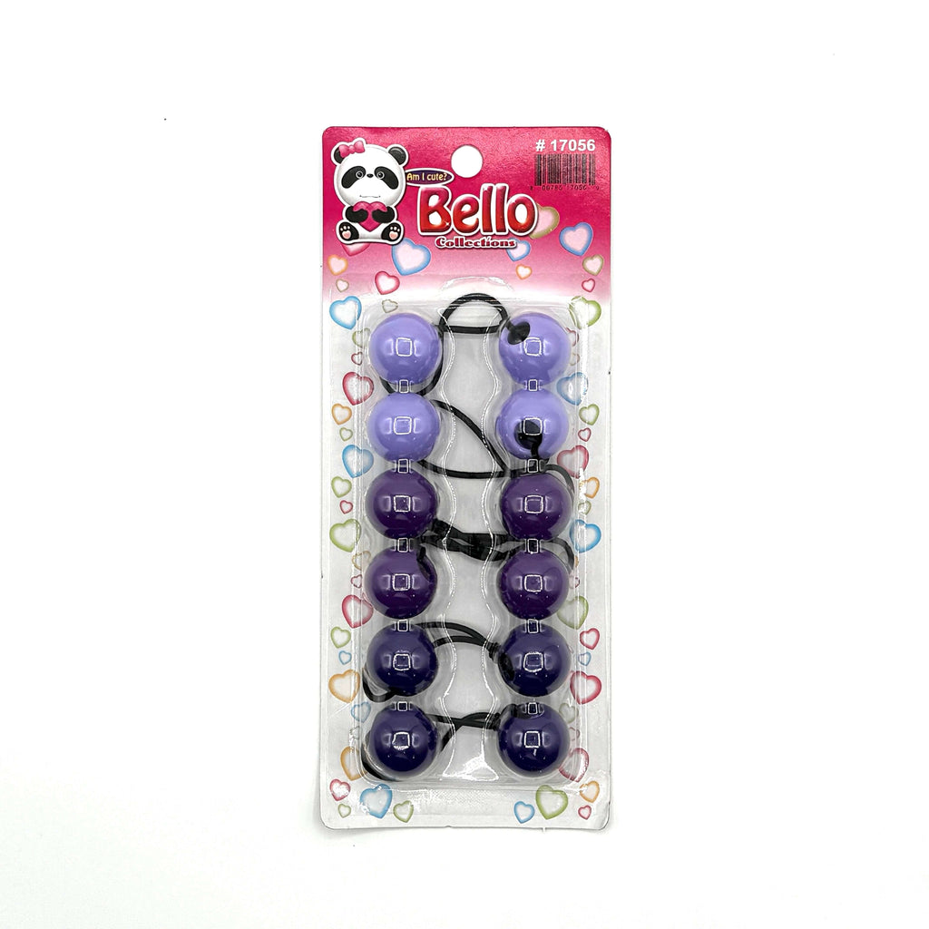 6 Ball / 24mm Ball Ponytail Holders - Multiple Colors (1PC/Single)