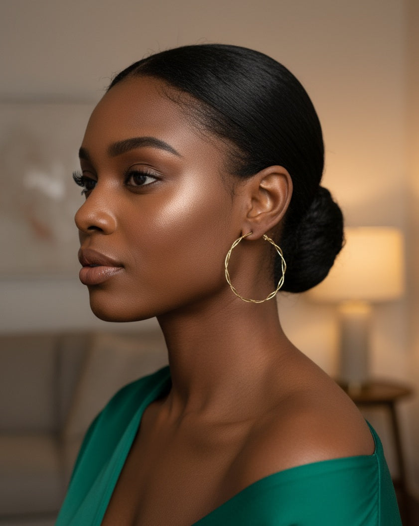 Elegant hoop earrings