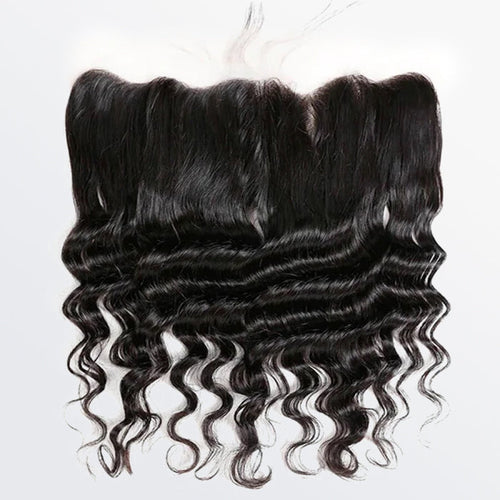 TedHair 14-20 Inch 13" x 4" Deep Wavy Free Parted Frontal #1B Natural Black