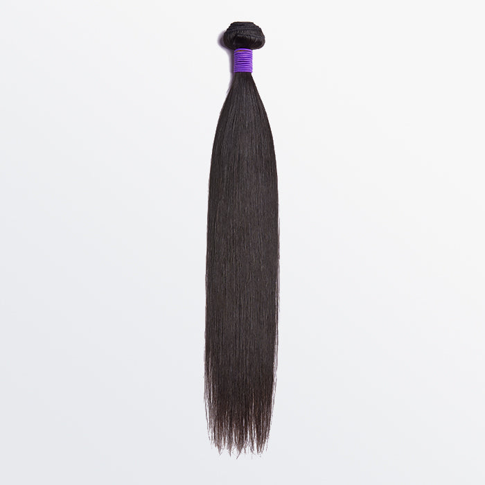 TedHair 14-30 Inch 12A Premium Raw Indian Hair Straight #1B Natural Black ｜One Bundle