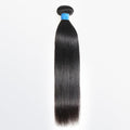 TedHair 10-36 Inch Straight Virgin Brazilian Hair #1B Natural Black