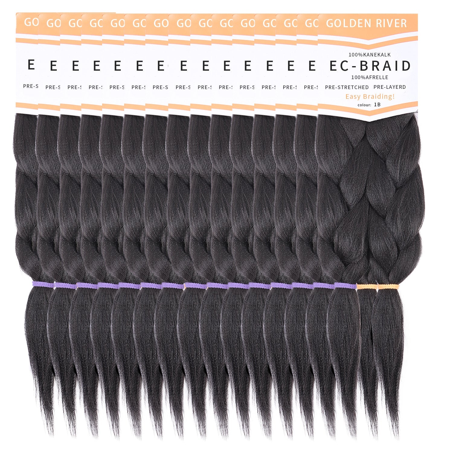 2X PRE-STRETCHED BRAID 48″100% Kanekalon Multi-color available
