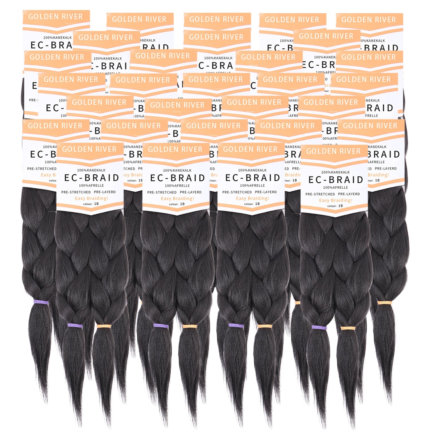 2X PRE-STRETCHED BRAID 48″100% Kanekalon Multi-color available