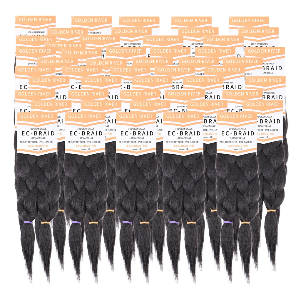 2X PRE-STRETCHED BRAID 48″100% Kanekalon Multi-color available