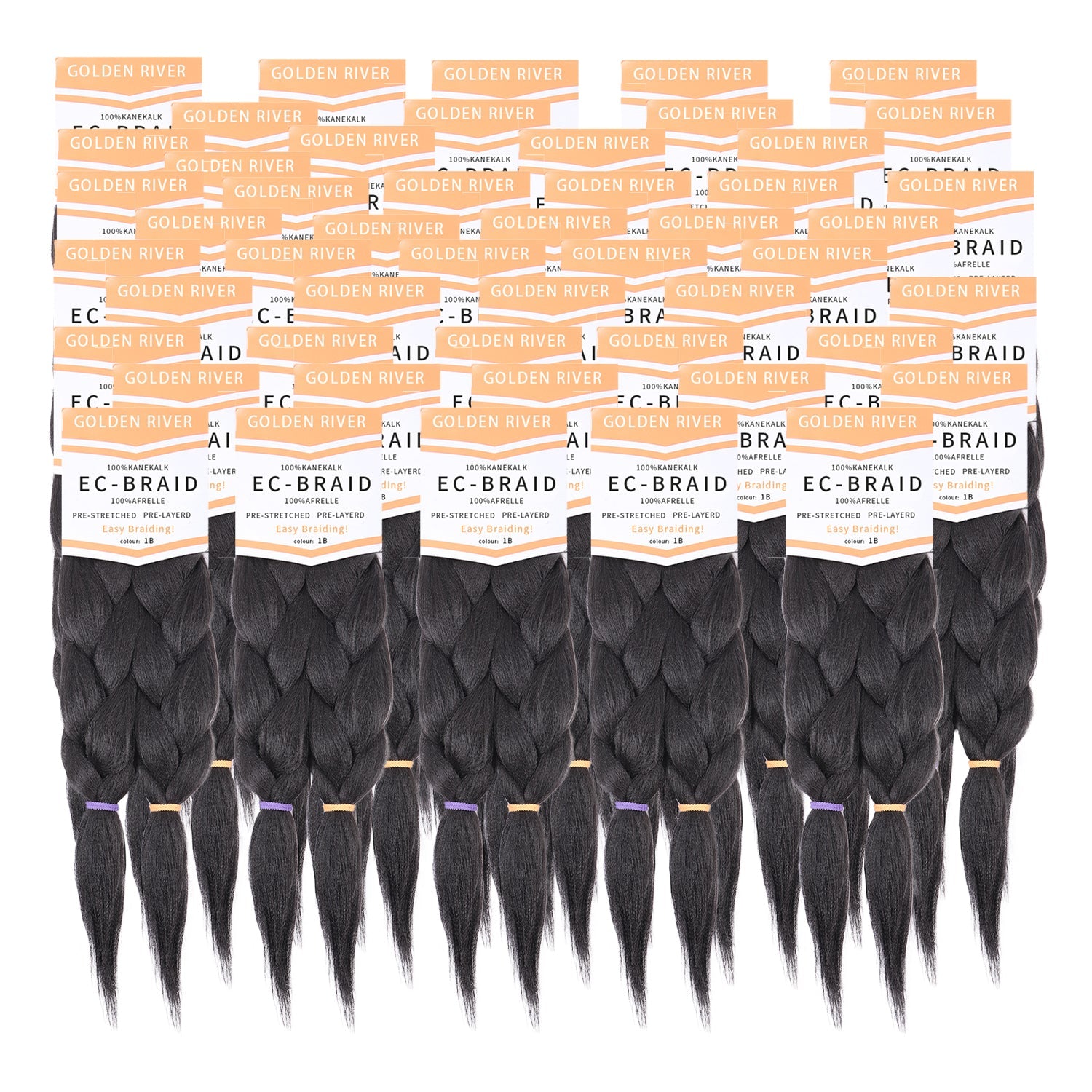 2X PRE-STRETCHED BRAID 48″100% Kanekalon Multi-color available