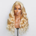 Tedhair 16-30 Inch Pre-Plucked 13"x4" #613 Body Wavy Lace Frontal Wigs 150% Density-100% Human Hair