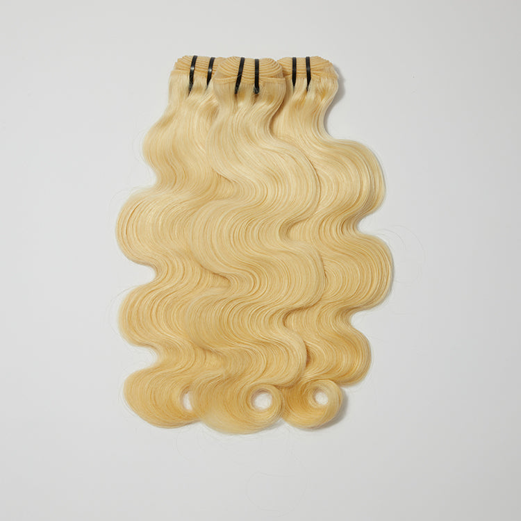 TedHair 12-30 Inch 12A Raw Hair #613 Lightest Blonde Body Wavy