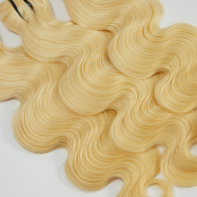 TedHair 12-30 Inch 12A Raw Hair #613 Lightest Blonde Body Wavy