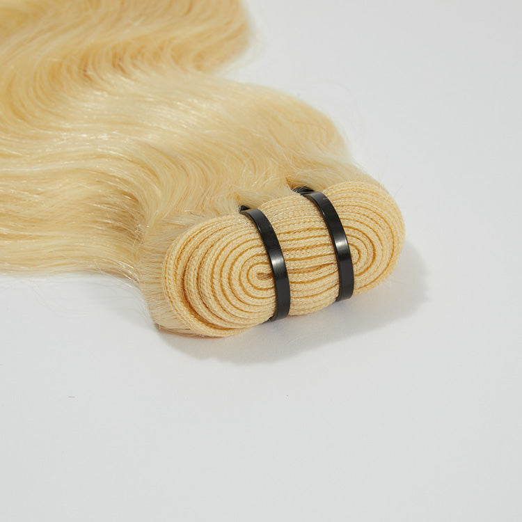 TedHair 12-30 Inch 12A Raw Hair #613 Lightest Blonde Body Wavy