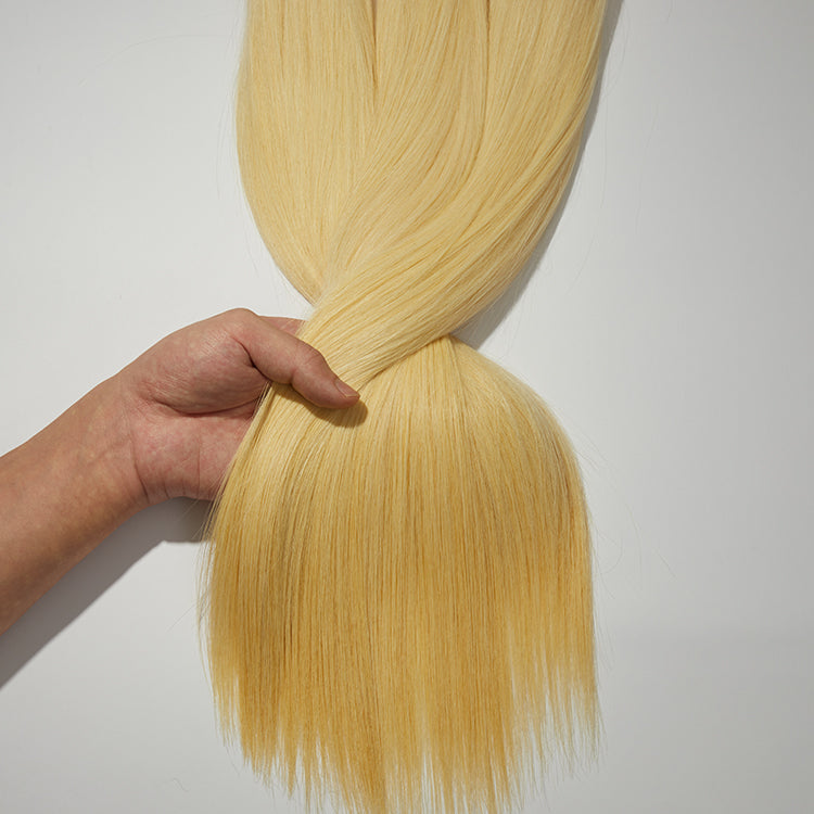 TedHair 12-30 Inch 12A Raw Hair #613 Lightest Blonde Straight