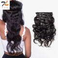 T TED 18-22 Inches Body Wavy Seamless Clip Ins