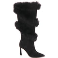 Fur Trimmed Pointy Toe Boots