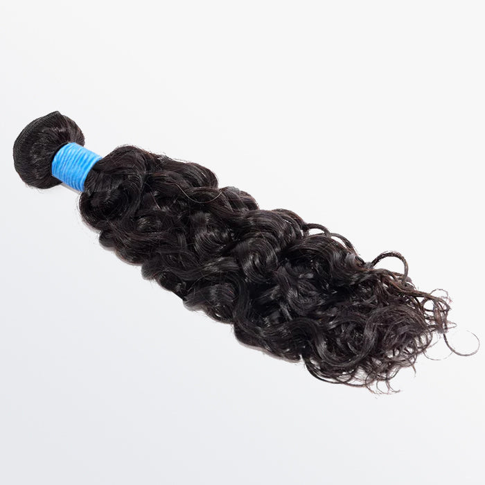 TedHair 14-30 Inch Water Wave Virgin Brazilian Hair #1B Natural Black