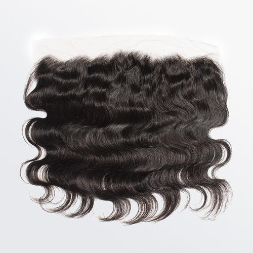 TedHair 14-20 Inch 13" x 4" Body Wavy Free Parted Frontal #1B Natural Black