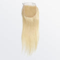 TedHair 12-20 Inch 4" x 4" Straight Free Parted 12A #613 Lace Closure