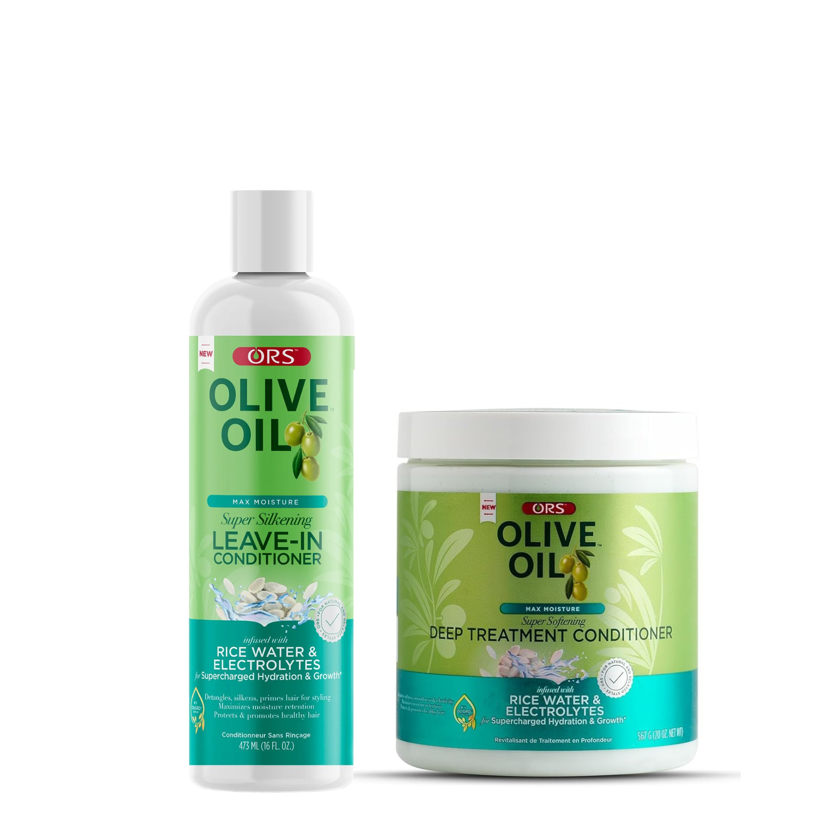 ORS Olive Oil Max Moisture Leave-In Conditioner & Deep Treatment 2-Piece Set