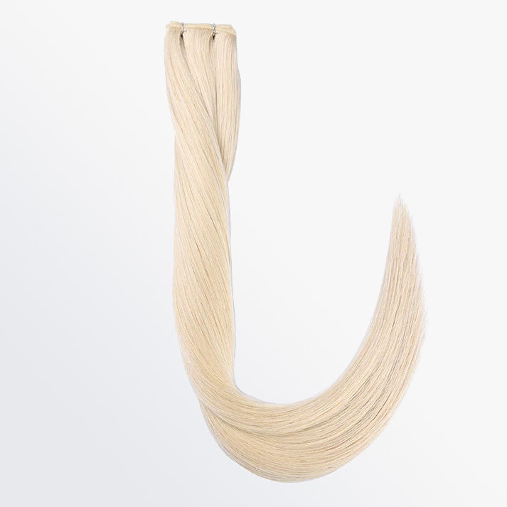 Tedhair 18-24 Inches Ultra Thin Straight Genius Weft Light #613 Lightest Blonde