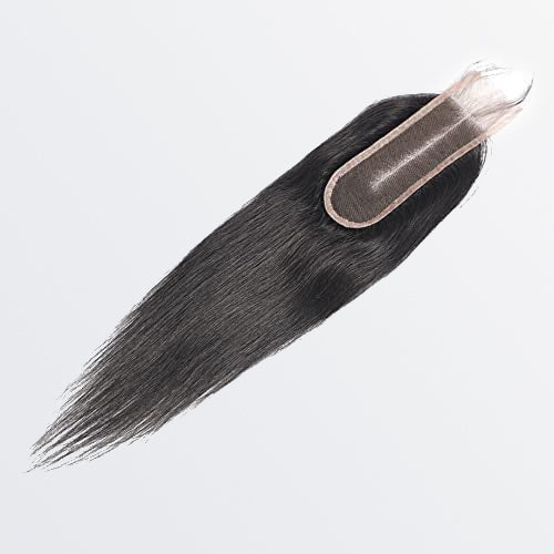 TedHair 14-20 Inches 2" x 6" Upgrade Straight HD Lace Closure #1B Natural Black