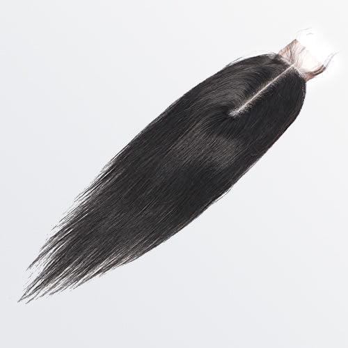 TedHair 14-20 Inches 2" x 6" Upgrade Straight HD Lace Closure #1B Natural Black