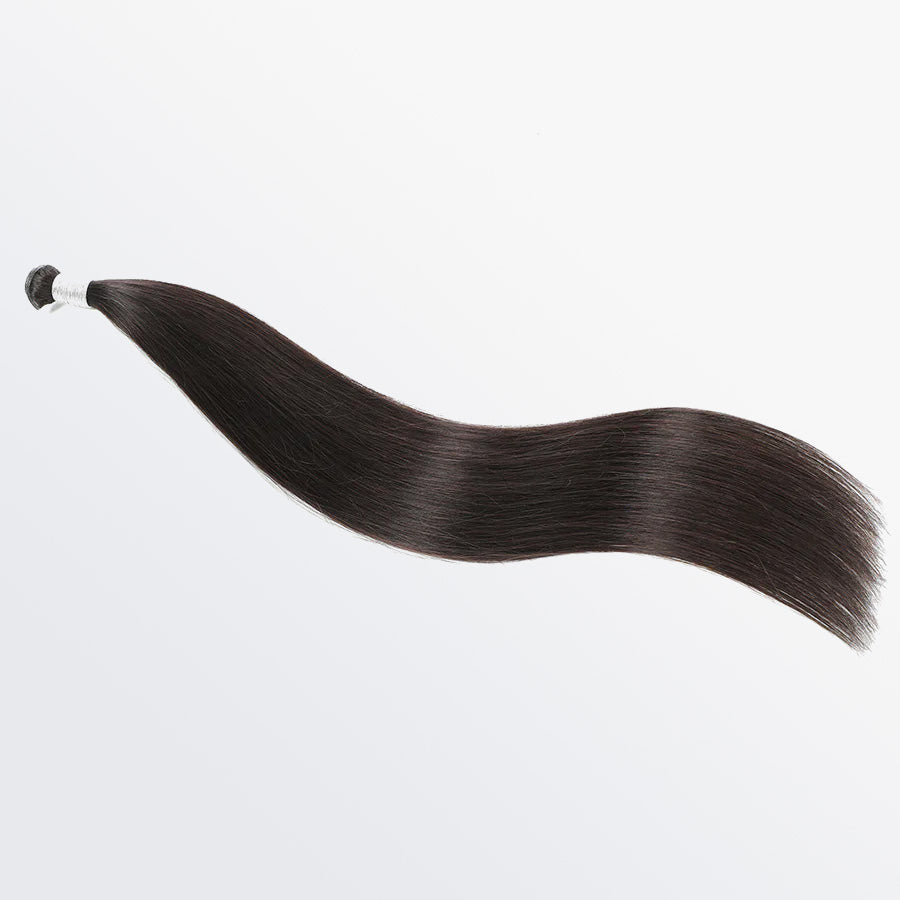 Tedhair 18-24 Inches Ultra Thin Straight Genius Weft Dark #1B Natural Black