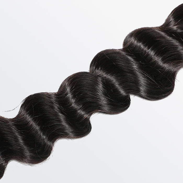 TedHair 14-26 Inch Loose Deep Virgin Brazilian Hair #1B Natural Black
