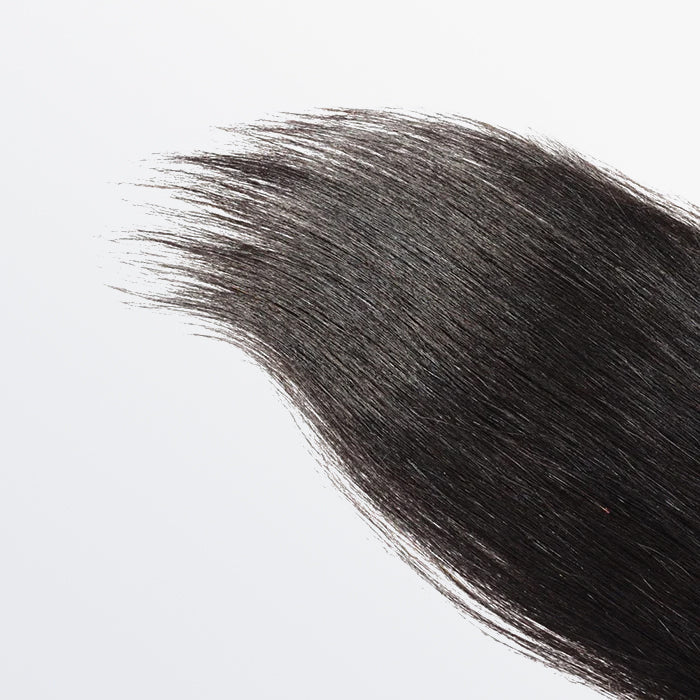 TedHair 12-20 Inch 4.5" x 4.5" Upgrade Straight Free Parted Lace Closure #1B Natural Black