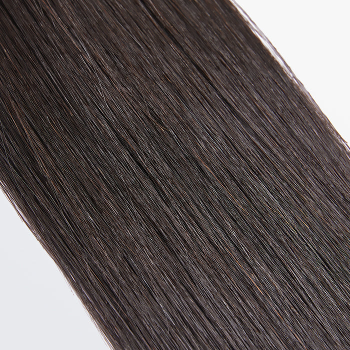 TedHair 14-30 Inch 12A Premium Raw Indian Hair Straight #1B Natural Black ｜One Bundle