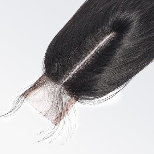 TedHair 14-20 Inches 2" x 6" Upgrade Straight HD Lace Closure #1B Natural Black