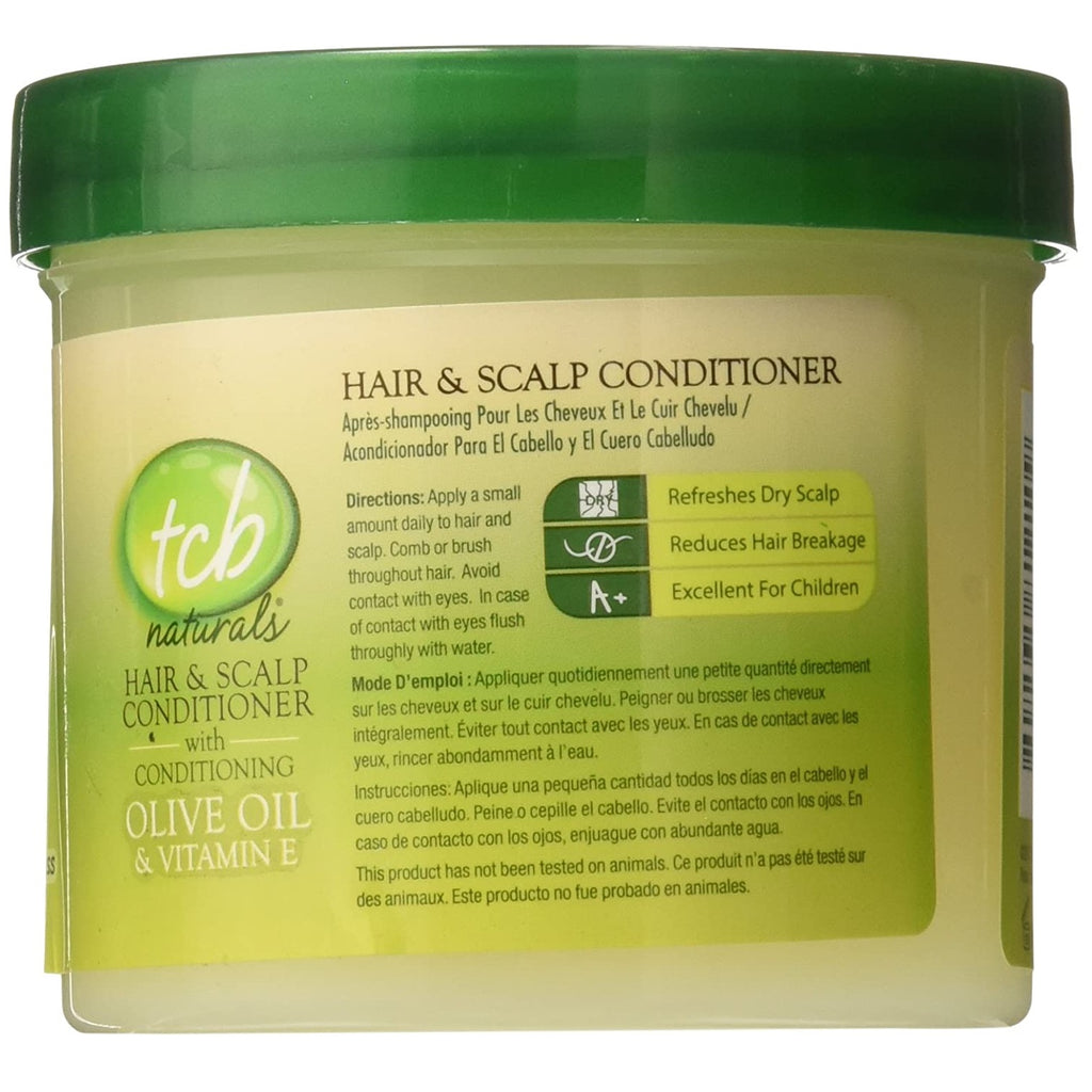 Tcb Naturals Hair Scalp Conditioner With Olive Oil Vitamin E, 10 Oz.