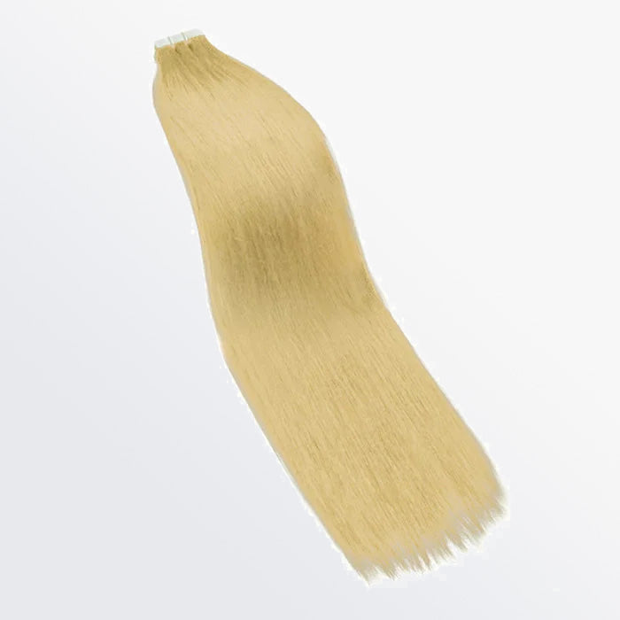 TedHair Premium Quality Straight Tape In Remy Hair Extensions #613 Lightest Blonde
