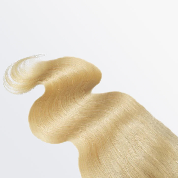 TedHair 12-20 Inch 4" x 4" Body Wavy Free Parted 12A #613 Lace Closure