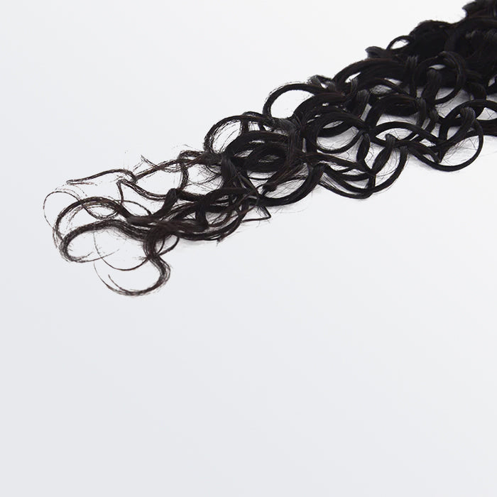 TedHair 14-18 Inch 4" x 4" Water Wavy Free Parted Lace Closure #1B Natural Black