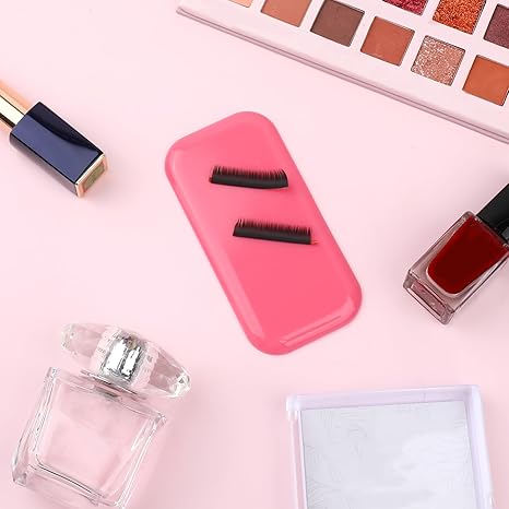 4PCS Silicone Lash Pads Reusable False Eyelash Holder Pallet for Eyelash Extensions Loose Lash Sticky Washable Grafting Gasket Pallet Tools for Women and Lash Extension Supplies Tools