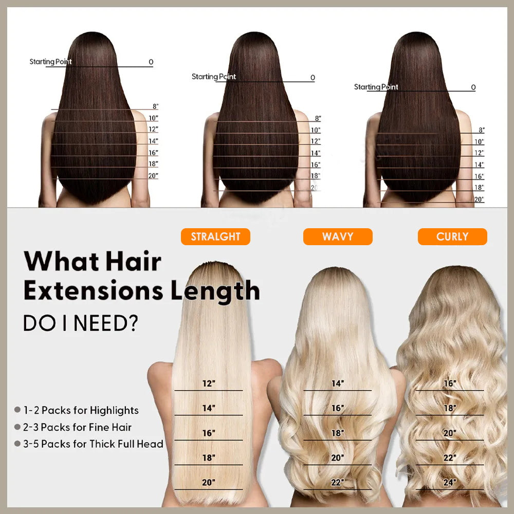 Tedhair I Tip Hair Extensions Straight Natural Remy Human Hair (#1B Natural Black)