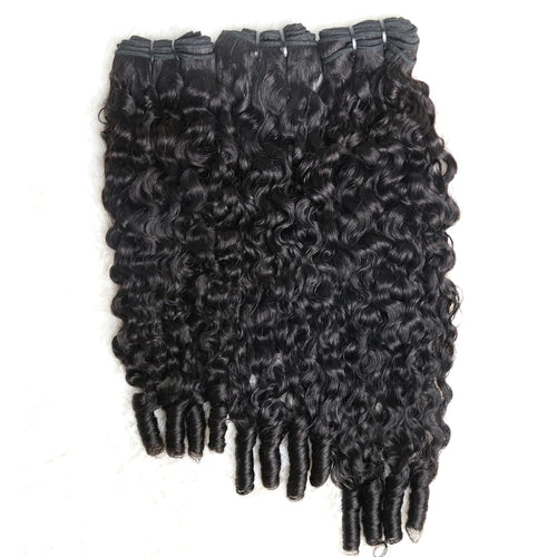 TedHair 14-28 Inch Burmese Curly Bundles Virgin Brazilian Hair #1B Natural Black