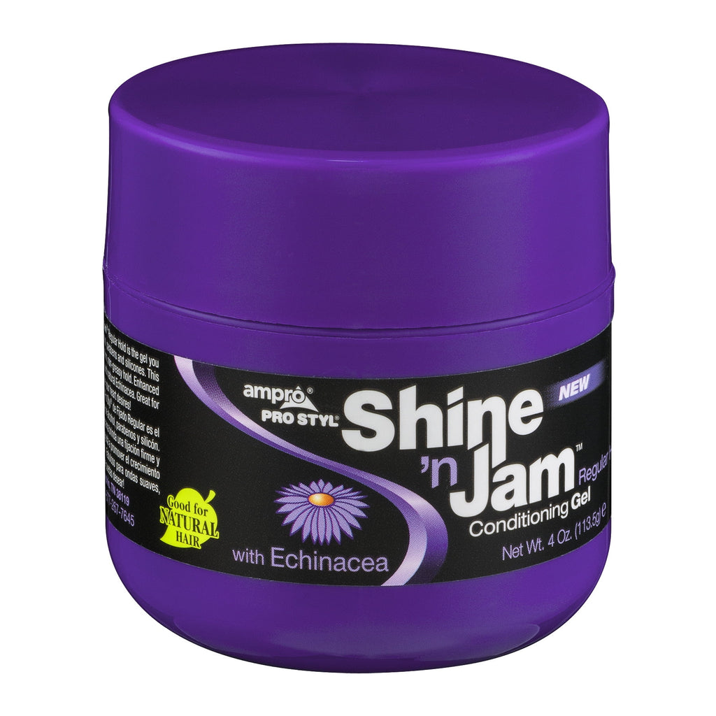 Ampro Shine N Jam Nourishing Moisturizing Jar Hair Styling Gel, 4 oz., Unisex