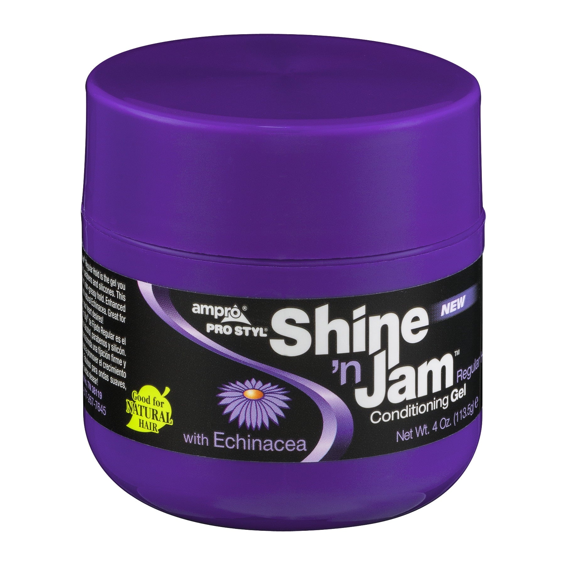 Ampro Shine N Jam Nourishing Moisturizing Jar Hair Styling Gel, 4 oz., Unisex