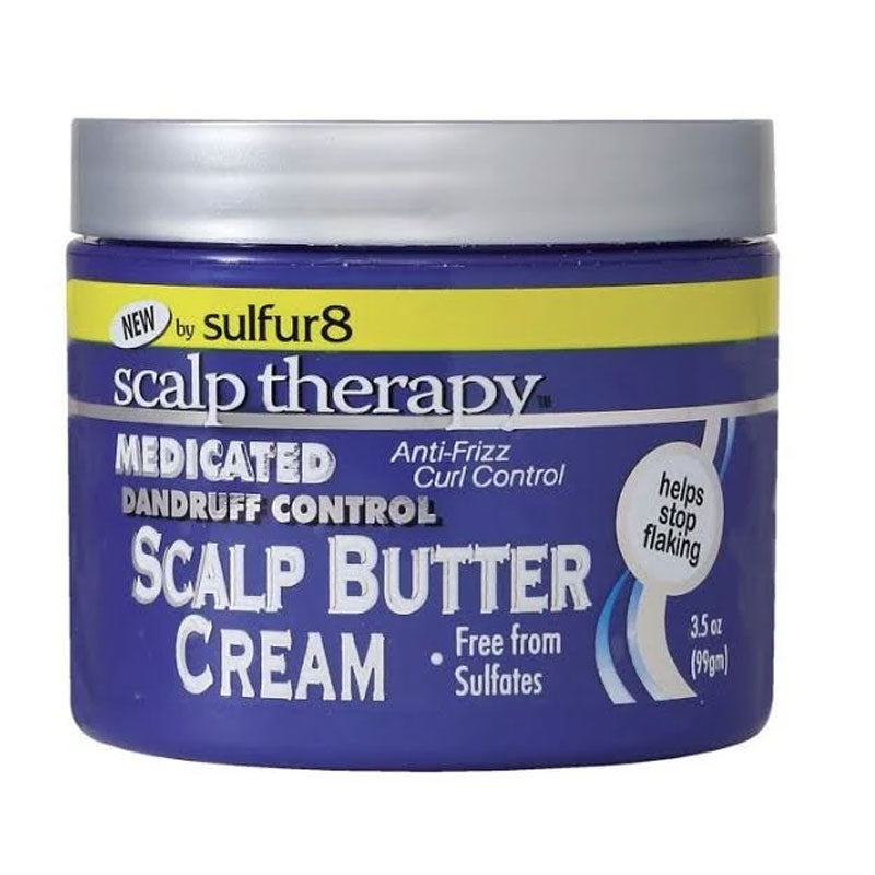 Sulfur 8 Scalp Therapy Medicated Butter Hair Cream 3.5 Oz.